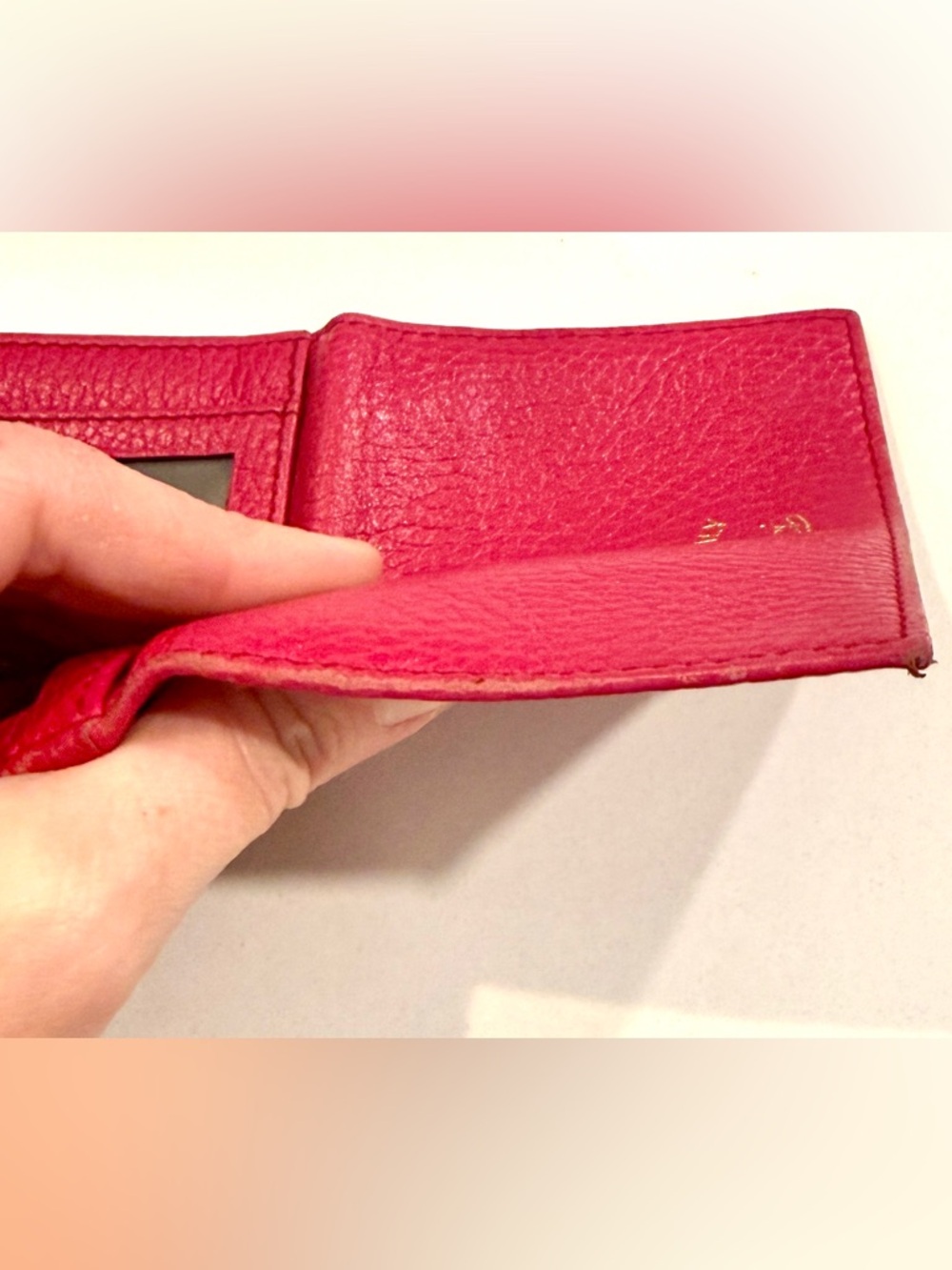 Gucci Calfskin Swing Train Pass Card Case in color Blossom and Dust Bag - Picture 8 of 10